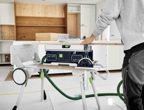 Scie circulaire sur table sans fil CSC SYS 50 de chez Festool